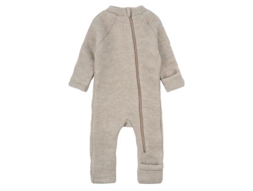 Mikk-line melange offwhite ulddragt merinould